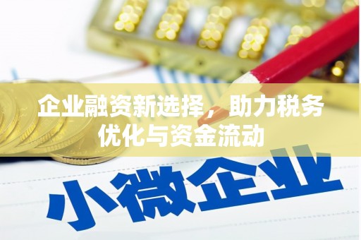 镇平企业融资新选择，助力税务优化与资金流动