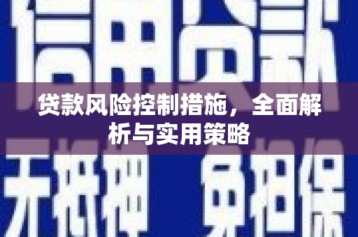 镇平贷款风险控制措施，全面解析与实用策略