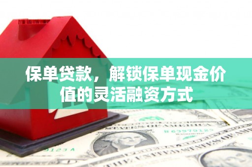 镇平保单贷款，解锁保单现金价值的灵活融资方式