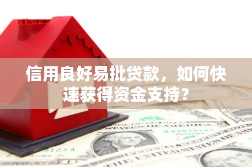 镇平信用良好易批贷款，如何快速获得资金支持？