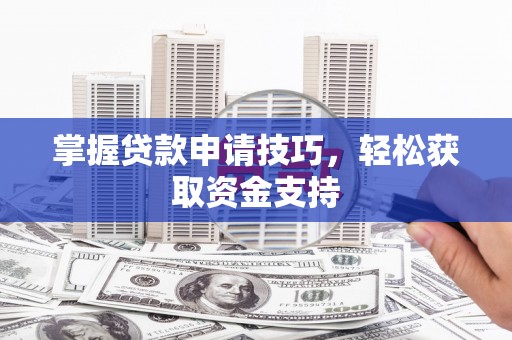 镇平掌握贷款申请技巧，轻松获取资金支持