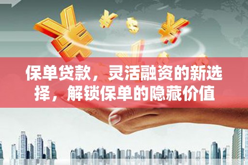 镇平保单贷款，灵活融资的新选择，解锁保单的隐藏价值