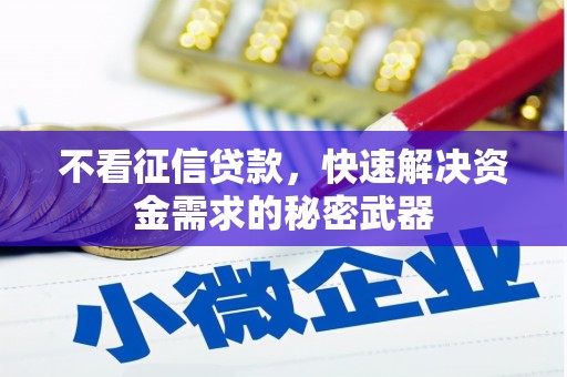 镇平不看征信贷款，快速解决资金需求的秘密武器