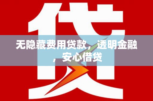 镇平无隐藏费用贷款，透明金融，安心借贷