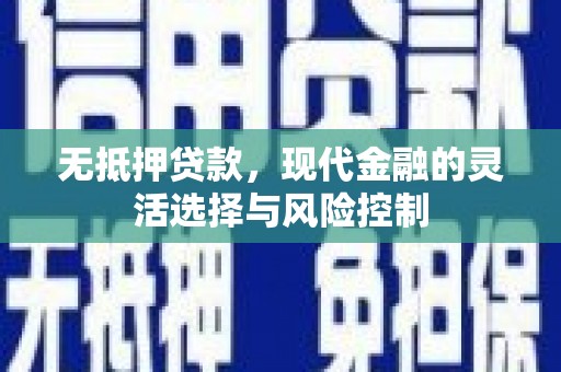 镇平无抵押贷款，现代金融的灵活选择与风险控制