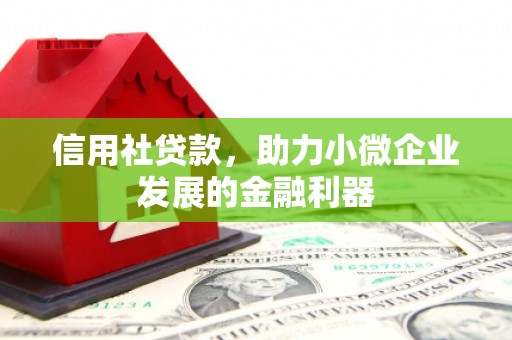镇平信用社贷款，助力小微企业发展的金融利器