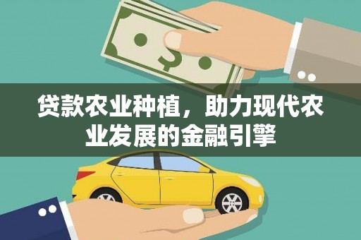 镇平贷款农业种植，助力现代农业发展的金融引擎