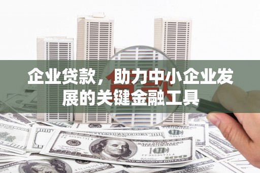 镇平企业贷款，助力中小企业发展的关键金融工具
