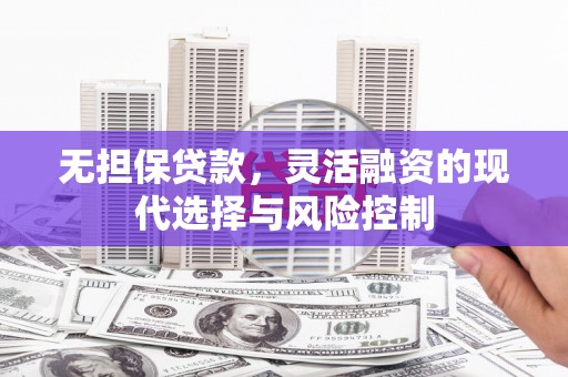 镇平无担保贷款，灵活融资的现代选择与风险控制