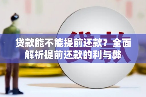 镇平贷款能不能提前还款？全面解析提前还款的利与弊