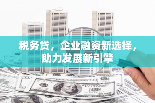 镇平税务贷，企业融资新选择，助力发展新引擎