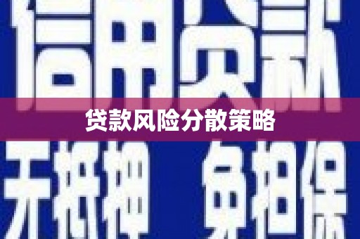 镇平贷款风险分散策略