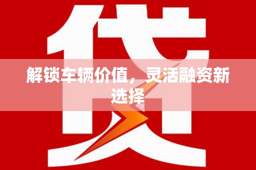 镇平解锁车辆价值，灵活融资新选择